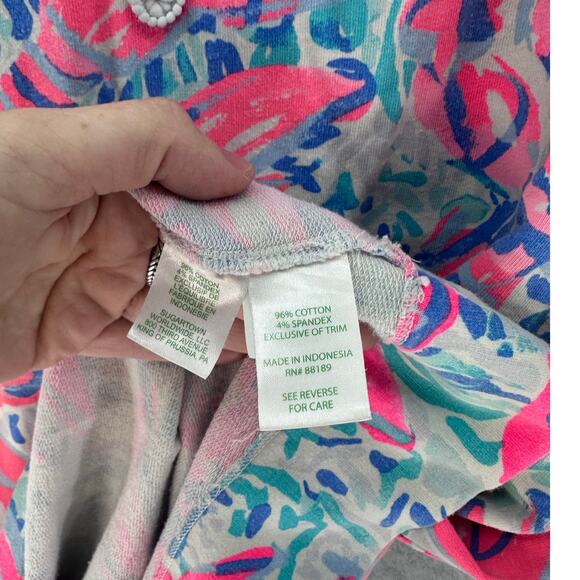 Lilly Pulitzer Women's sz M Harper Shift Dress Cotton Bright Preppy Coastal Soft - Picture 6 of 10